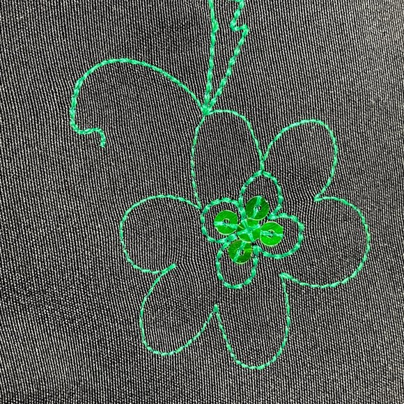 Steppin Out Green Sequence Dress Plus Size - Picture 11 of 14